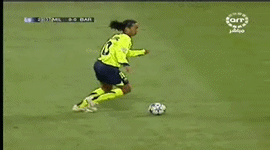 dinho en pleine action